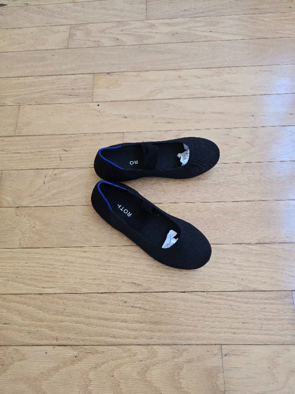 Rothy's | The Mary Jane Black Knit Washable Ballet Flats | Kids 4